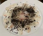 Hirame carpaccio with sesame